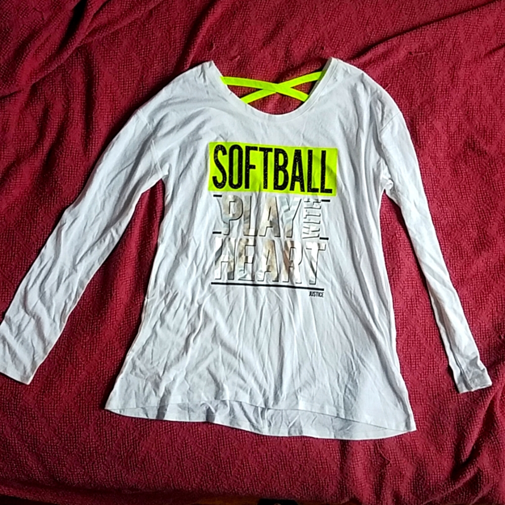 Justice girl's long sleeve shirt size 18